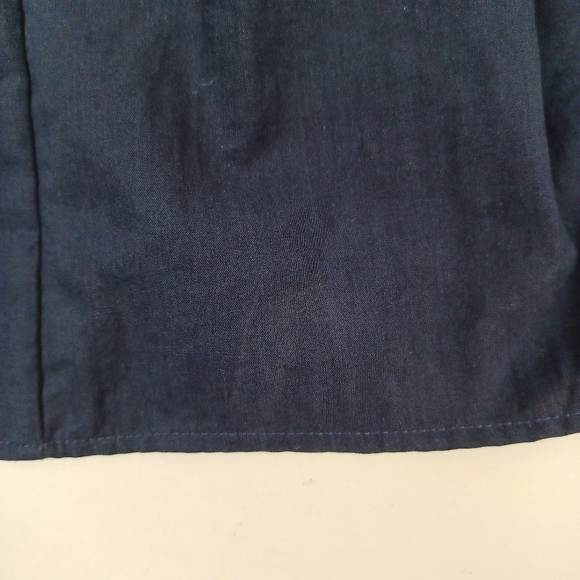 Tuckernuck Pomander Place Navy Cotton Mabel Dress Size L Women Preppy Pockets - Picture 8 of 16